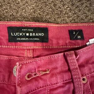 Lucky Brand Women's Bright Red Jeans